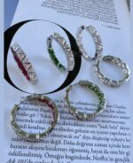 İthal üçgen taşlı Vera küpe - Görsel 3