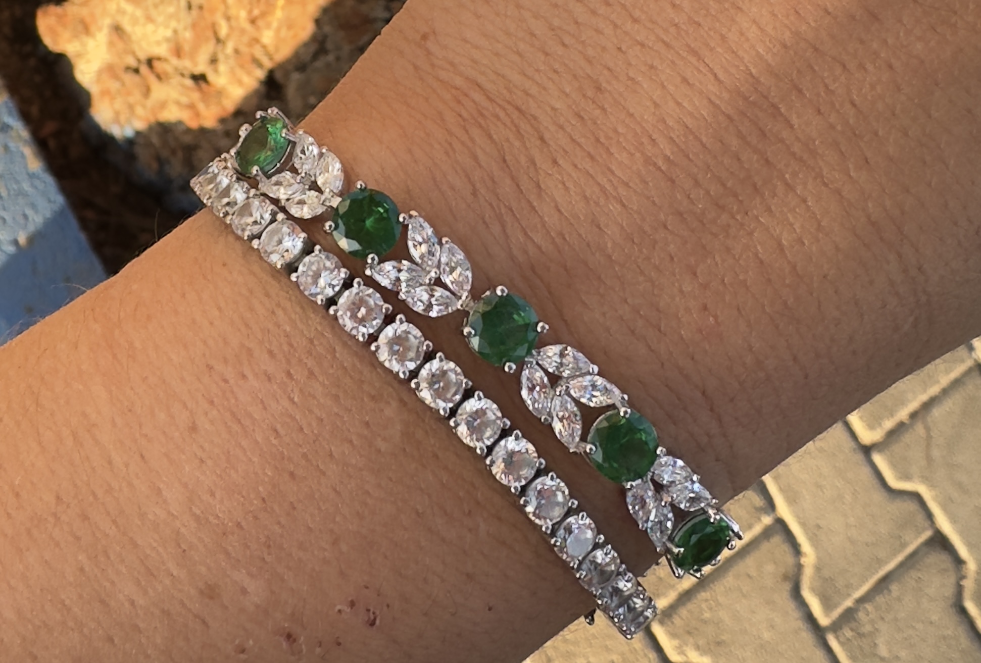 IMG_9735 Zümrüt yeşil bileklik - Görsel 1